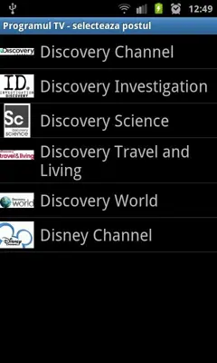 Programul TV android App screenshot 3